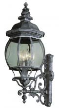  4052 RT - Francisco 4-Light Outdoor Beveled Glass Embellished Coach Wall Lantern